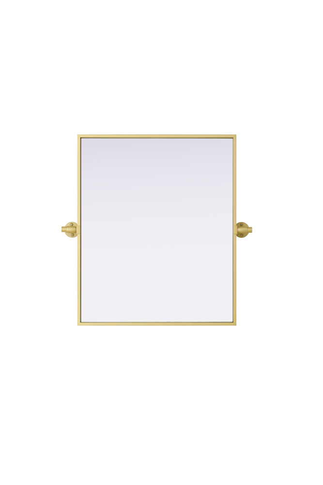 Amoura 20x24 Pivot Mirror in Brass