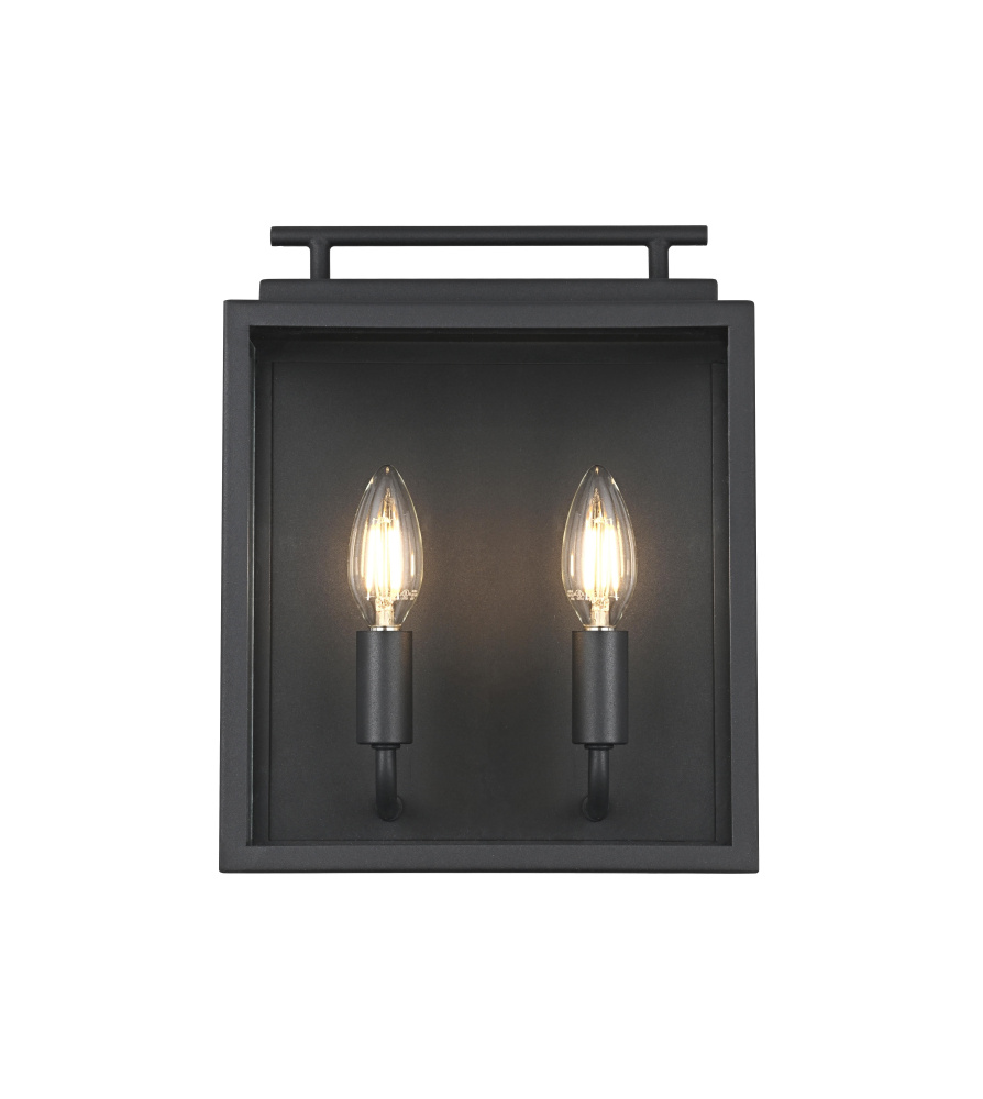Valentin 9 inch Outdoor Wall Sconce in Black